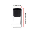 Black Metal Plant Stand For Indoor Use Rectangular Holder