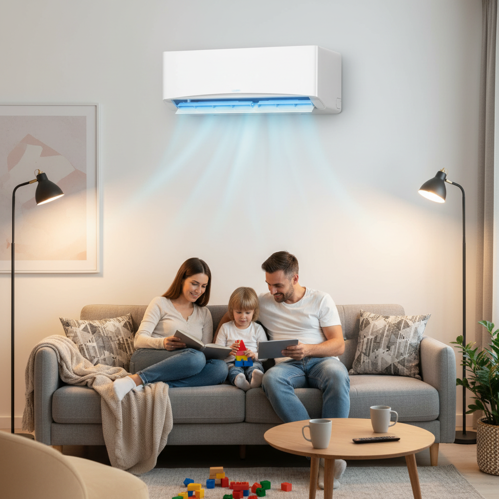 Přenosná klimatizace 12000 BTU s okamžitým chlazením a vytápěním