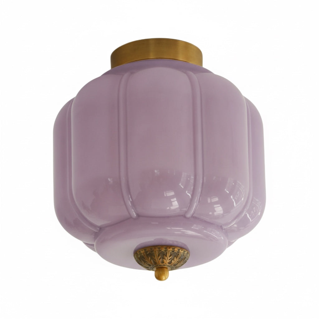 Stropní svítidlo Milk Glass s skleněným stínidlem, moderní přisazené, skandinávský styl