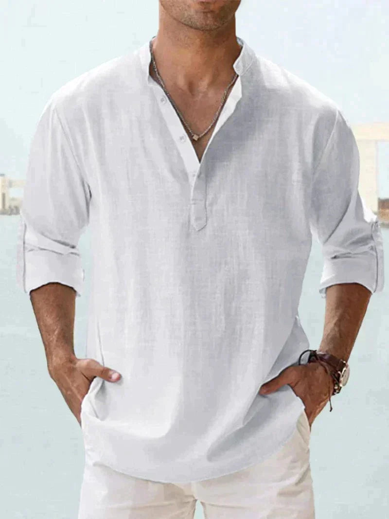 Calder Men Linen Shirt For Everyday Summer Casual Look