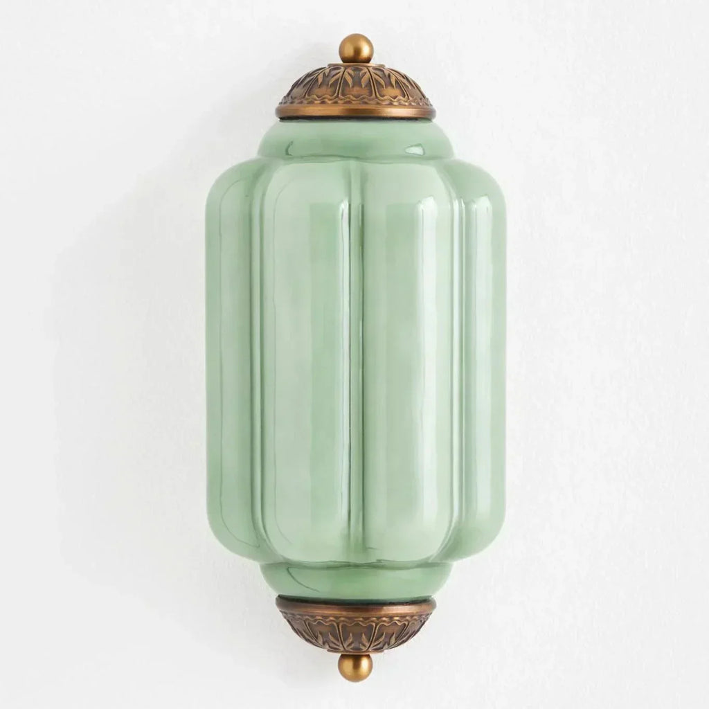 Vintage antike Milchglas-Wandleuchte zum Aufputz | Rosalyssa