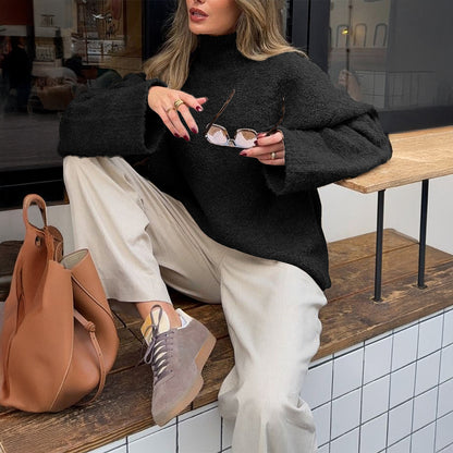 MANTEAU EN LAINE DÉCONTRACTÉ