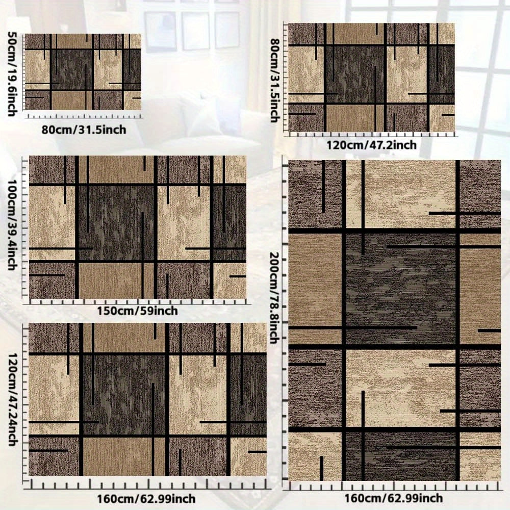 Tappeto Elegante Geometrico con Retro Antiscivolo Lavabile