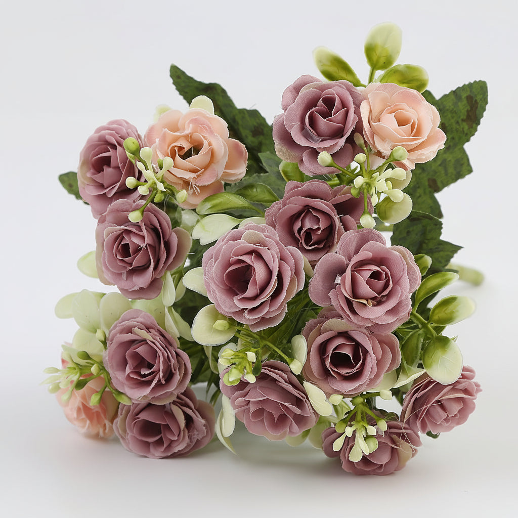 Cesto sospeso con rose artificiali per la festa della mamma, decorazione per patio