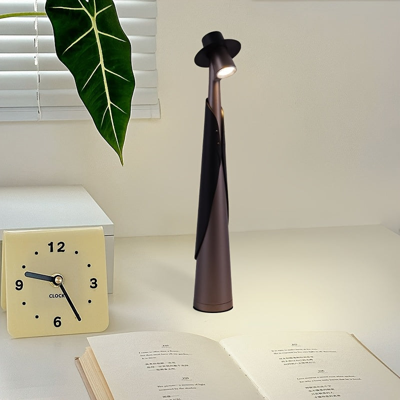 Creative Touch LED-Hutlicht Schreibtischlampe Wiederaufladbar