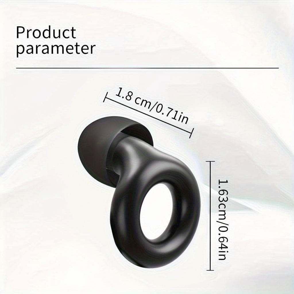 Reusable Silicone Sleep Earbuds For Noise Reduction And Comfort