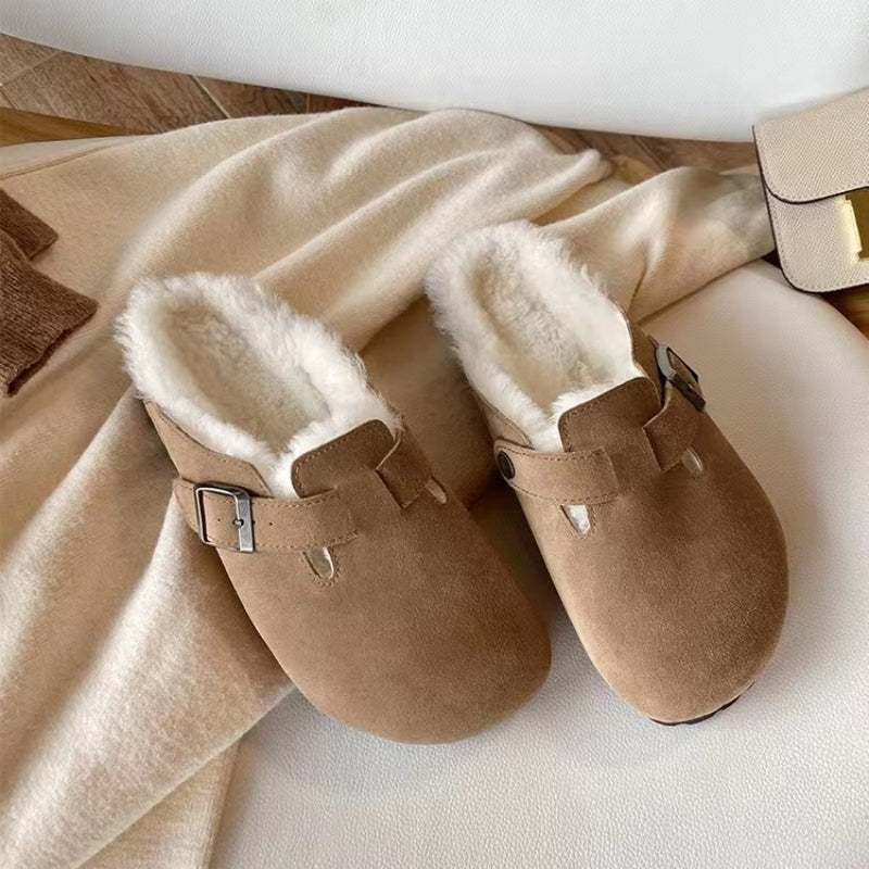 Papuci unisex NovaLuxe din piele, stil sandale Boston