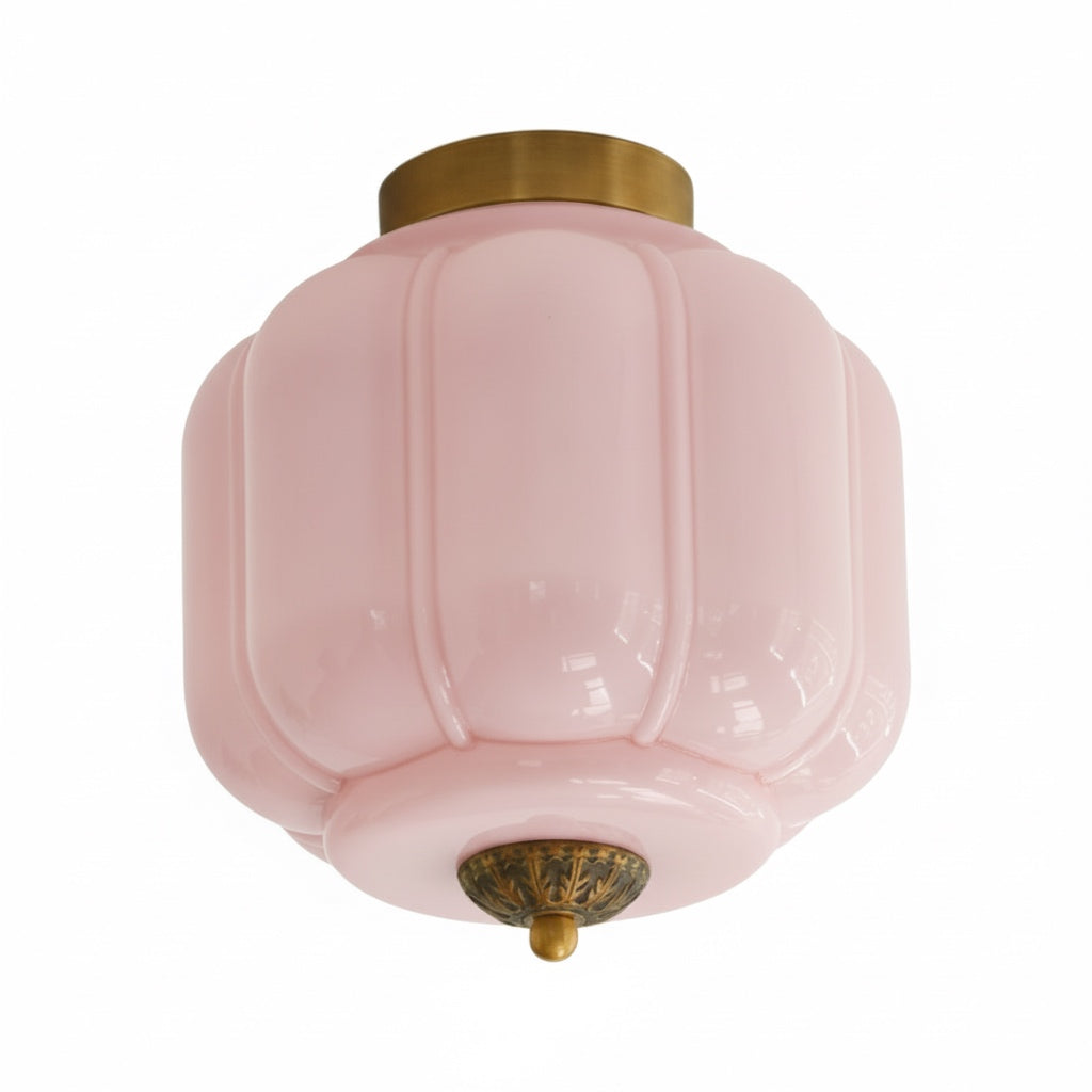 Stropní svítidlo Milk Glass s skleněným stínidlem, moderní přisazené, skandinávský styl