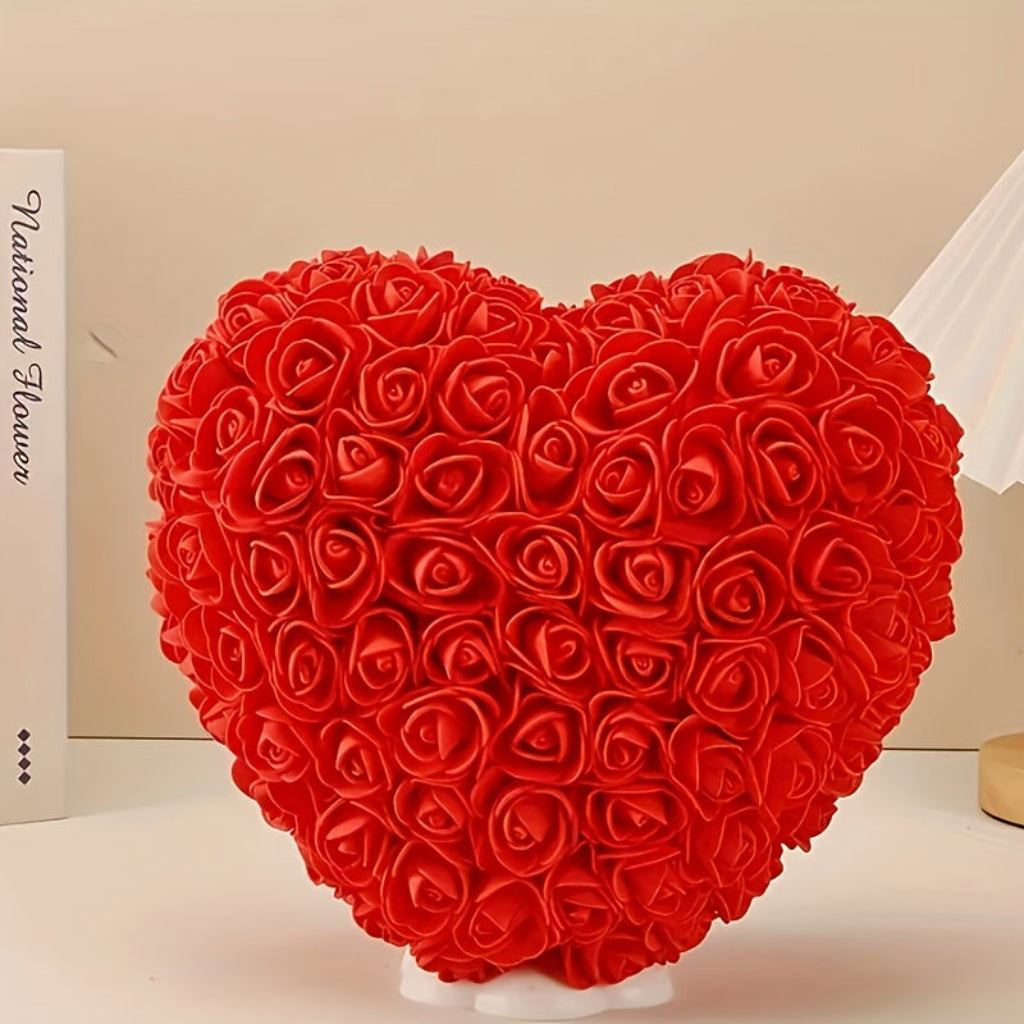 Rose Heart Artificial Flower Table Decor For Mother's Day Gift