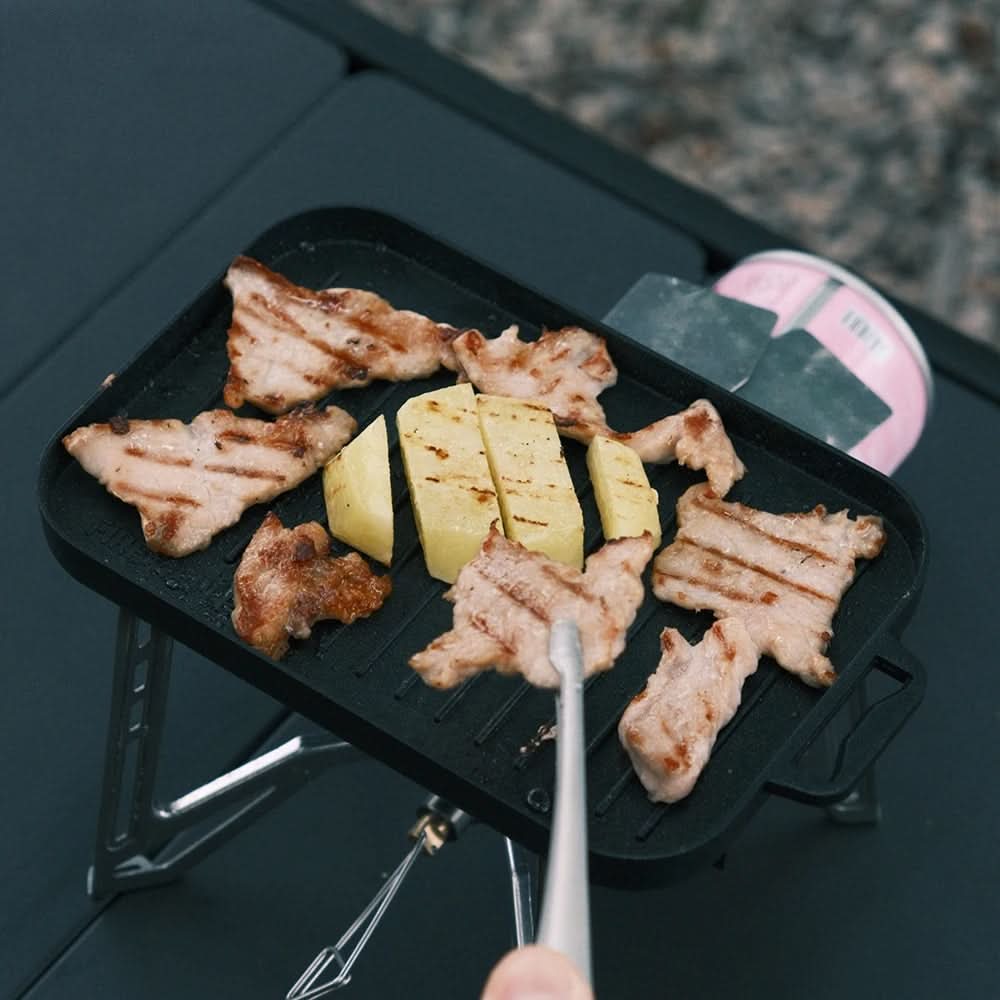TrailForge Mini Grill Plate Set Portable Outdoor Cookware