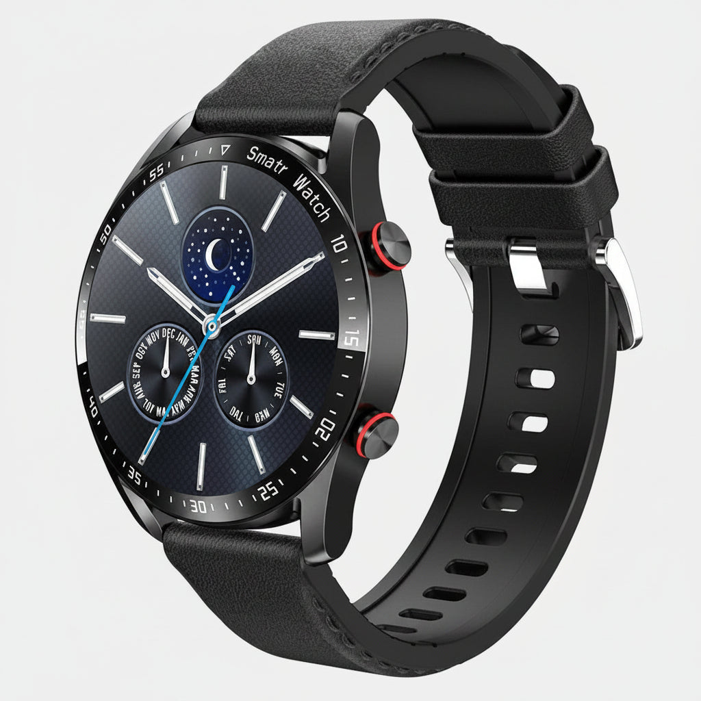 Smartwatch med pulsmåler og fitness-tracking