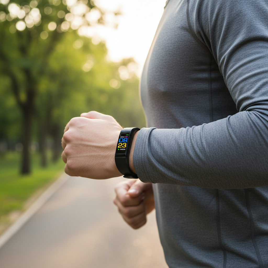 Smartwatch Fitness Tracker With Activity Monitoring Wristband