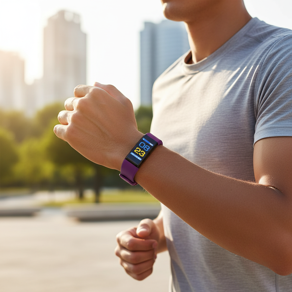 Smartwatch Fitness Tracker With Activity Monitoring Wristband