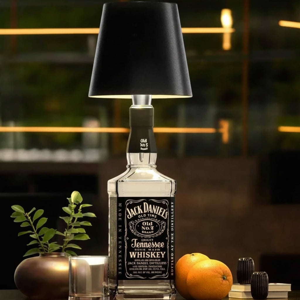 LumiFlasche ボトルランプ 充電式バッテリー付きで快適なホームライティングに最適