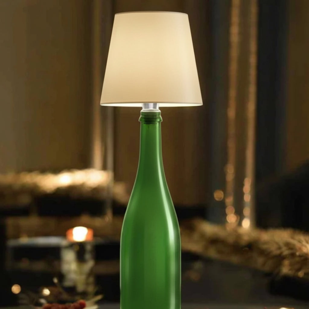 LumiFlasche ボトルランプ 充電式バッテリー付きで快適なホームライティングに最適