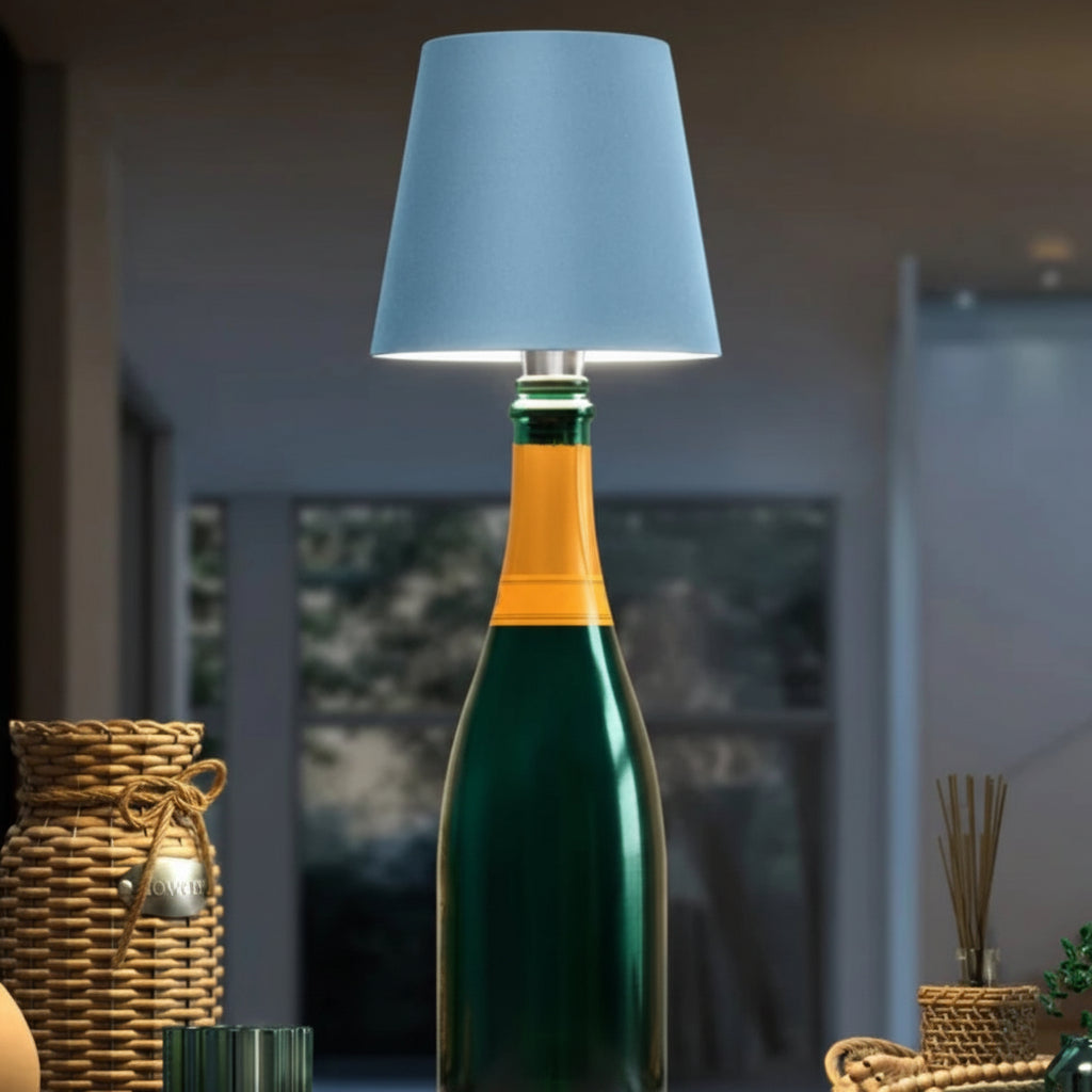 LumiFlasche ボトルランプ 充電式バッテリー付きで快適なホームライティングに最適