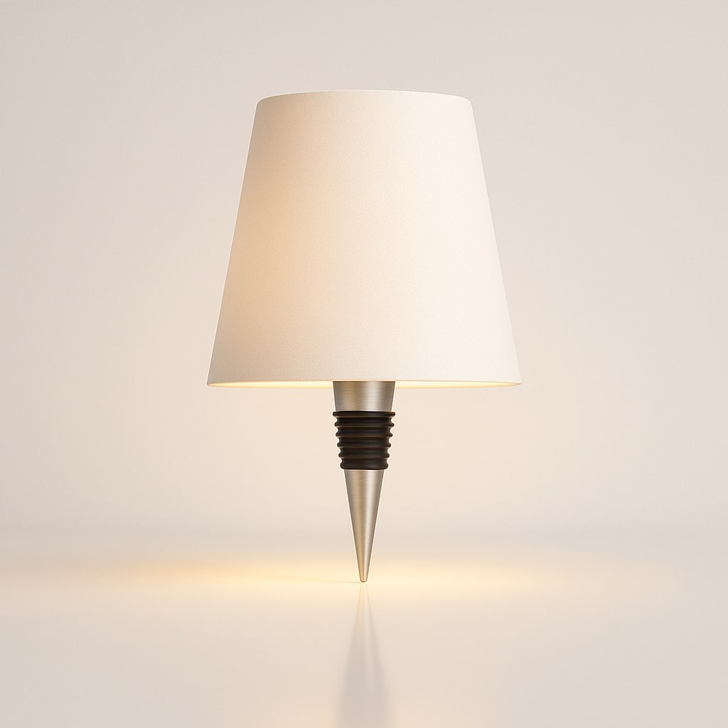LumiFlasche ボトルランプ 充電式バッテリー付きで快適なホームライティングに最適