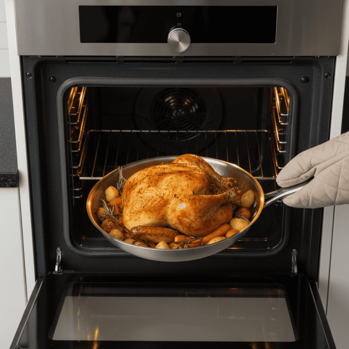 Aurora Premium Pan - Uncoated Pan For All Hob Types