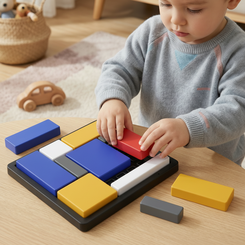 Bloques de Madera para Rompecabezas para Niños, Juguete de Clasificación de Formas y Aprendizaje