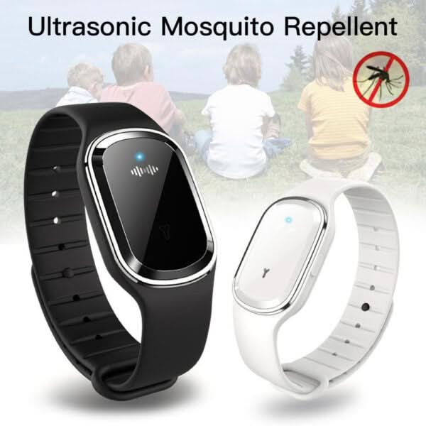AeroGuard Ultraschall-Mückenabwehrarmband mit wiederaufladbarem Akku, modernes Design