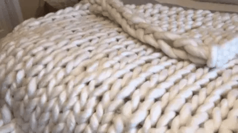 CloudNest Kuschelige Strickdecke für gemütlichen Wohnkomfort