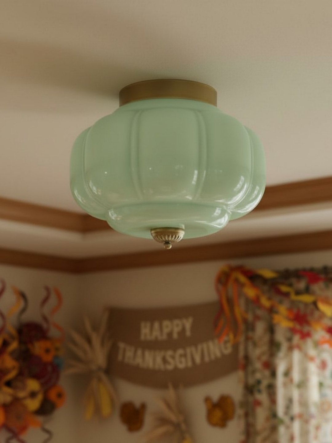 Stropní svítidlo Milk Glass s skleněným stínidlem, moderní přisazené, skandinávský styl