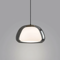 Oversized Glass Dome Ceiling Pendant Light with Tinted Shade | Rosalyssa