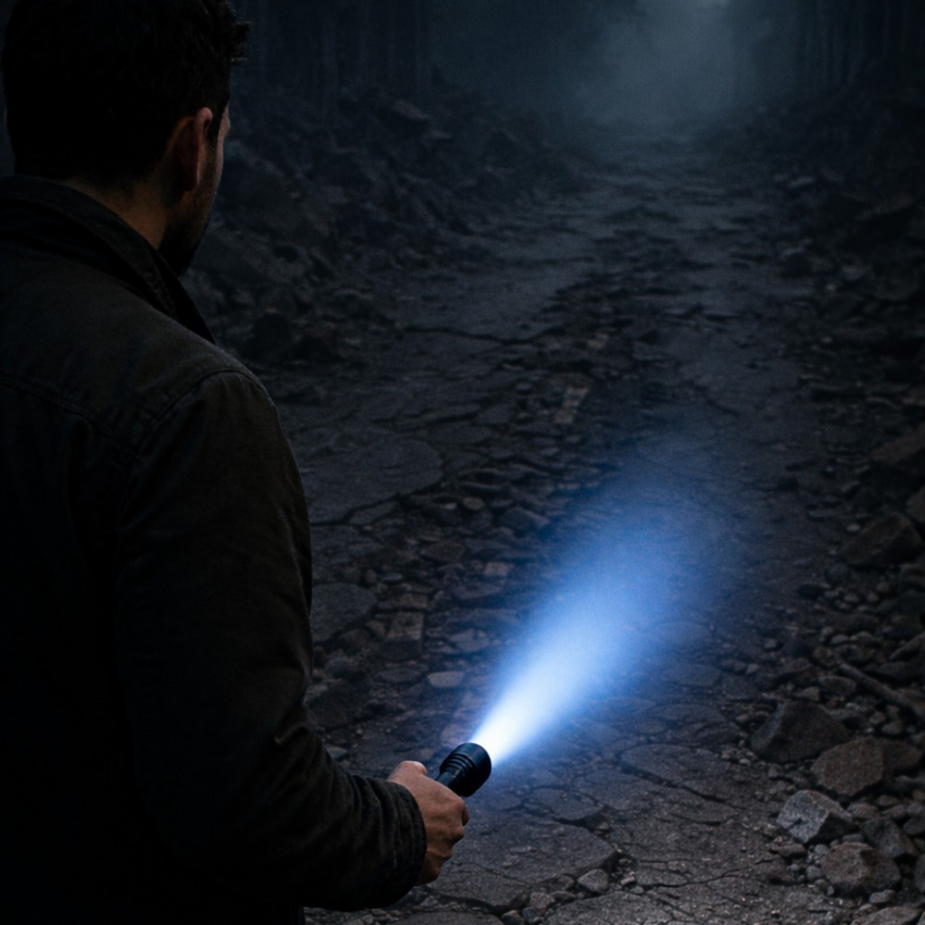 High Power Tactical Flashlight Waterproof Construction