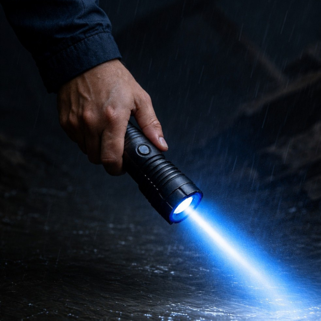High Power Tactical Flashlight Waterproof Construction