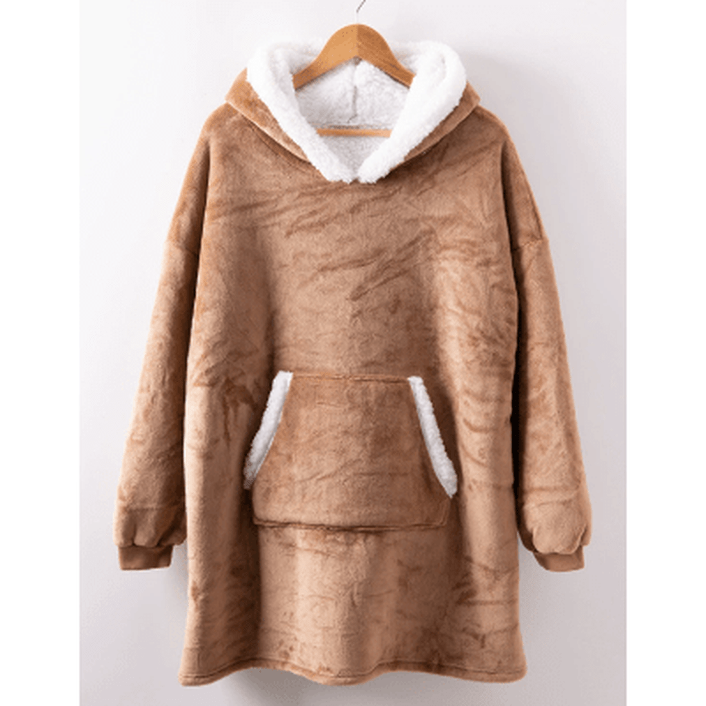 Couverture à capuche en polaire CozyNest pour un confort ultime