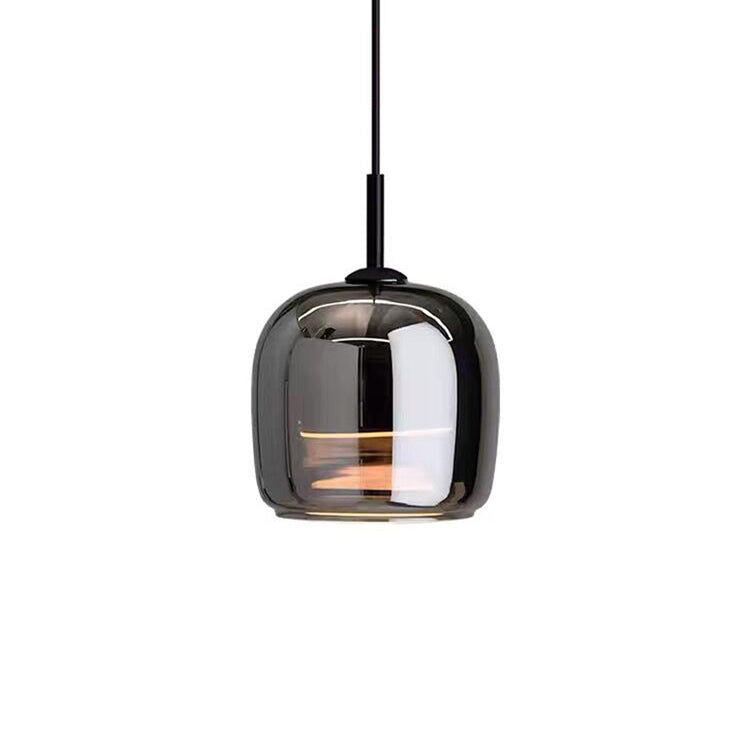 Nova Pendant Light In Black Glass For Contemporary Spaces