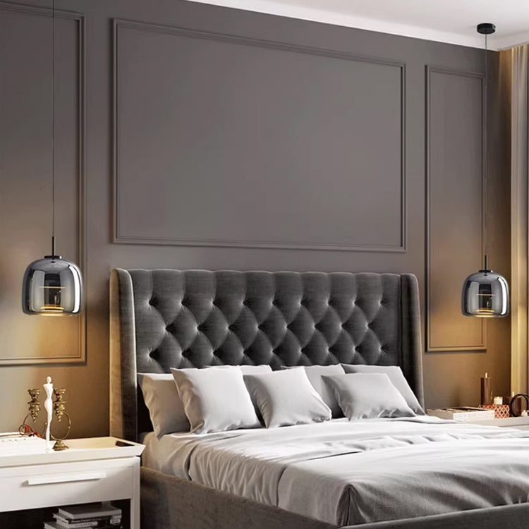 Nova Pendant Light In Black Glass For Contemporary Spaces