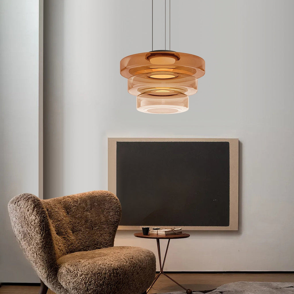 Bauhaus glazen hanglamp voor keuken en eetgedeeltes
