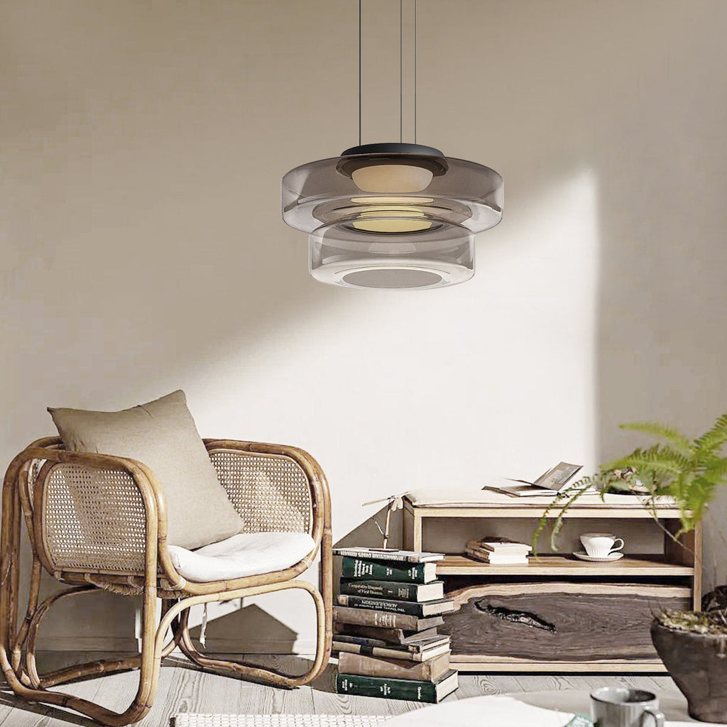Bauhaus glazen hanglamp voor keuken en eetgedeeltes