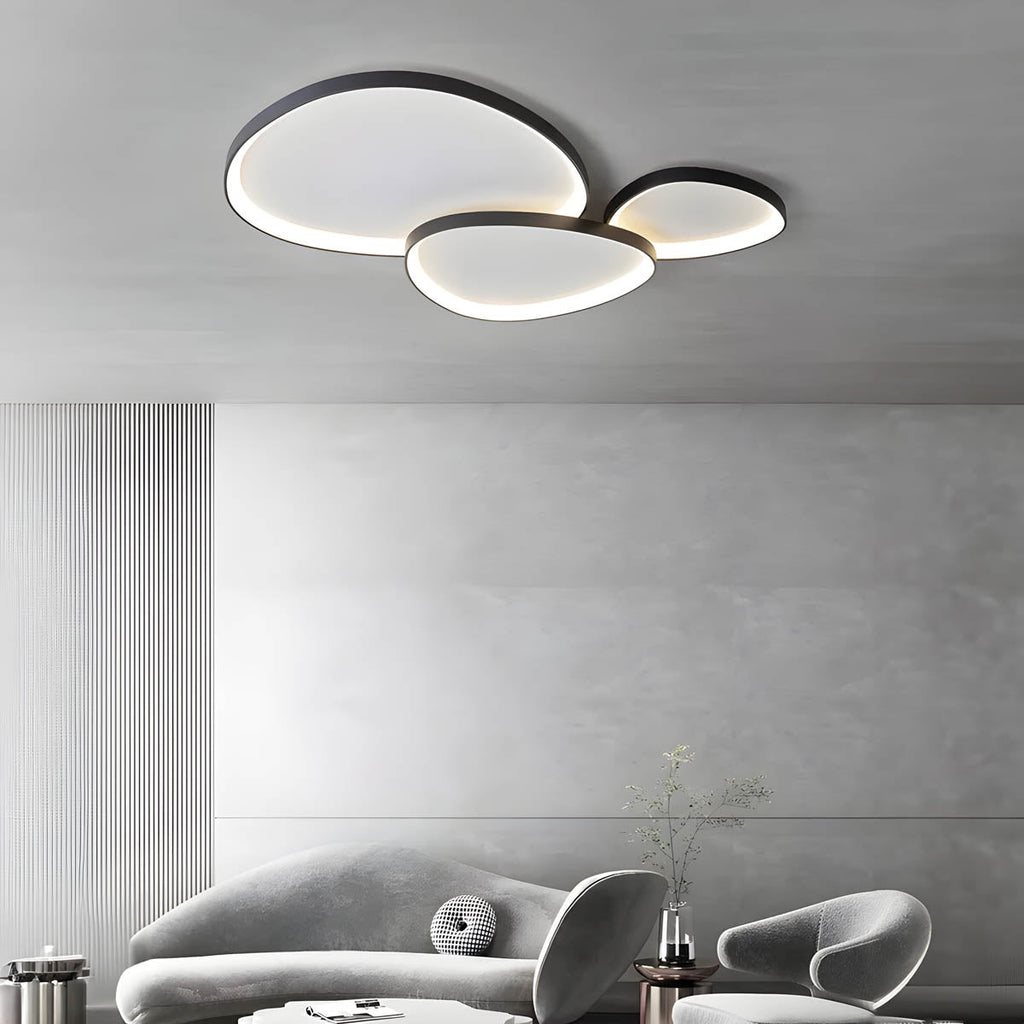 Stropní LED světlo s možností stmívání a moderním organickým designem pro obývací pokoje