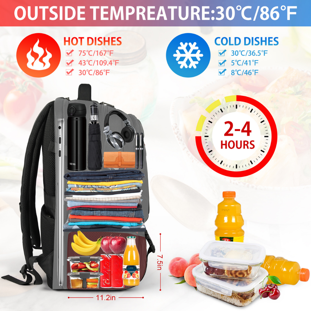 Travel Daypack With Insulated Laptop Pocket And Organizer