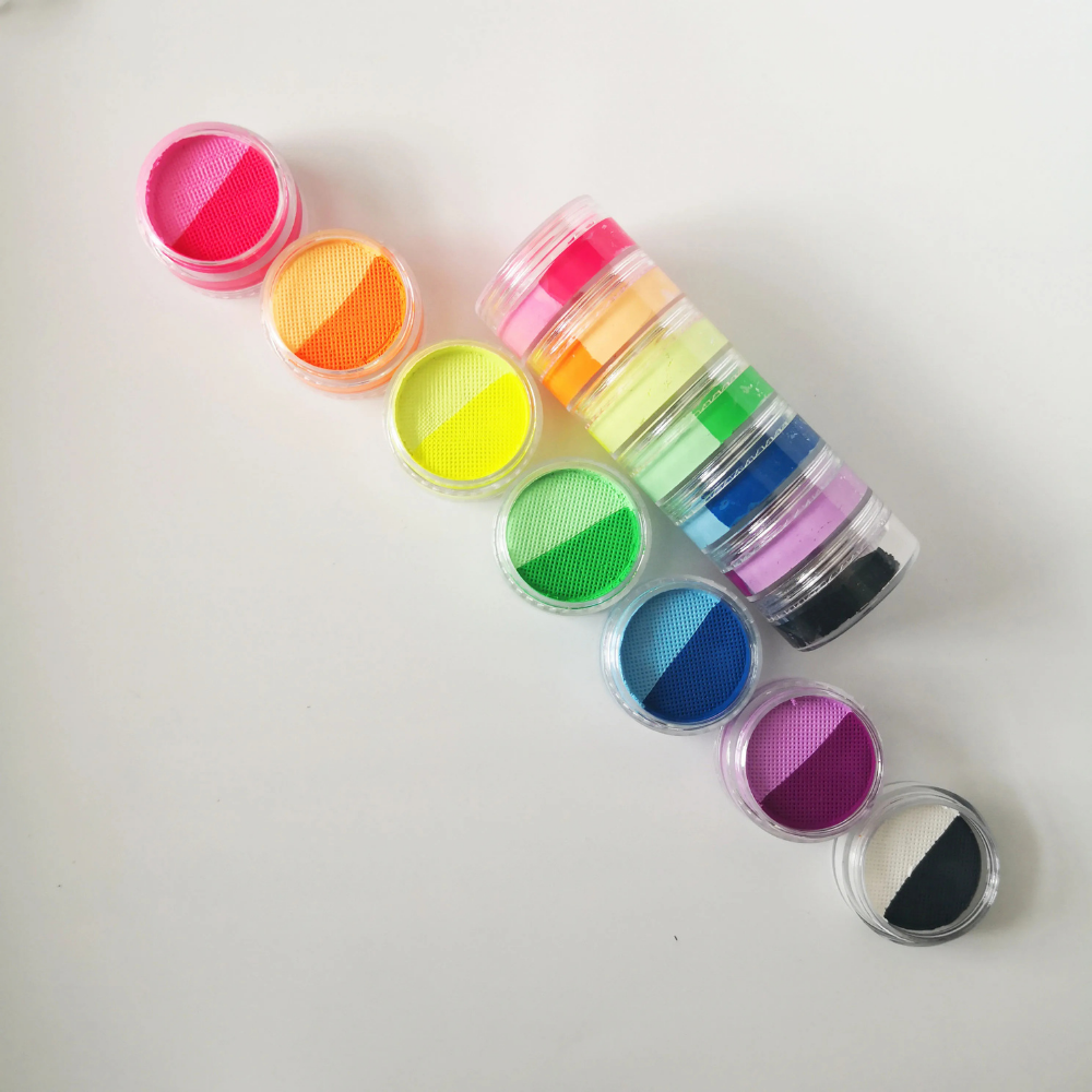 Split Cake Rainbow Body Art Paint Kit For Creative Expression
