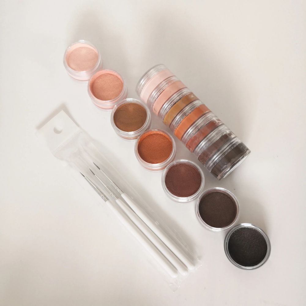 Split Cake Rainbow Body Art Paint Kit For Creative Expression
