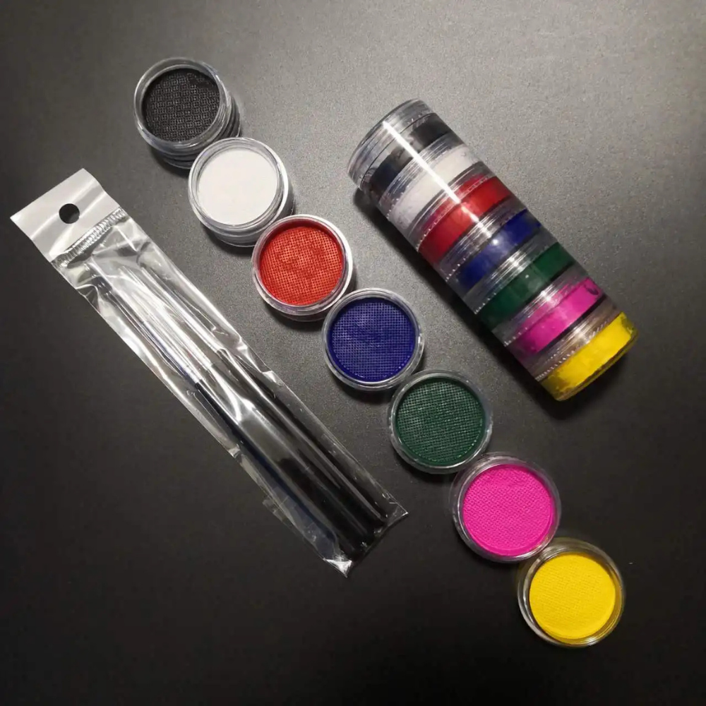Split Cake Rainbow Body Art Paint Kit For Creative Expression