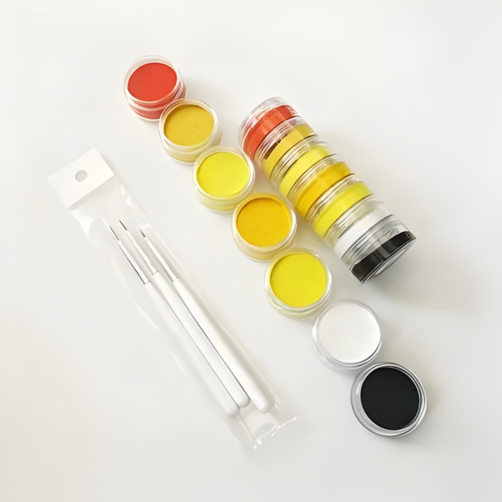 Split Cake Rainbow Body Art Paint Kit For Creative Expression