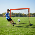 Foldable Soccer Net For Quick Backyard Training Easy Setup