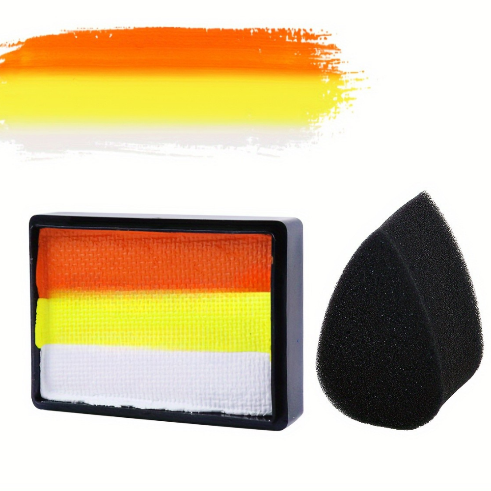 Vibrant Rainbow Neon Body Paint Kit For Face And Body Art