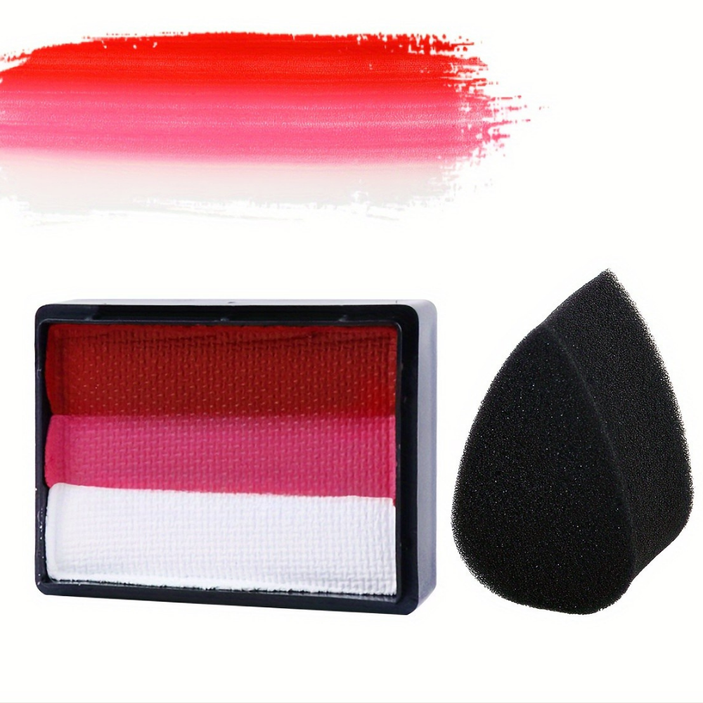 Vibrant Rainbow Neon Body Paint Kit For Face And Body Art