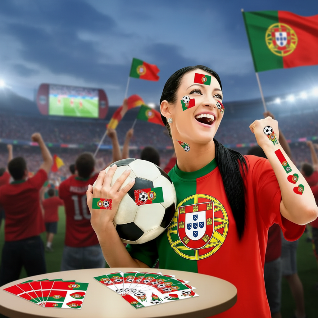 Waterproof Face Art Stickers For Sports, Events, And Parties