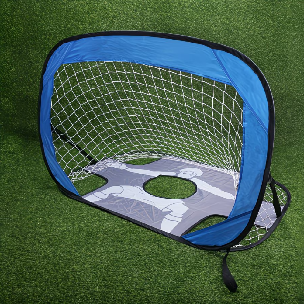 Foldable Portable Soccer Goal With Target Net For Practice