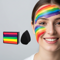 Vibrant Rainbow Neon Body Paint Kit For Face And Body Art