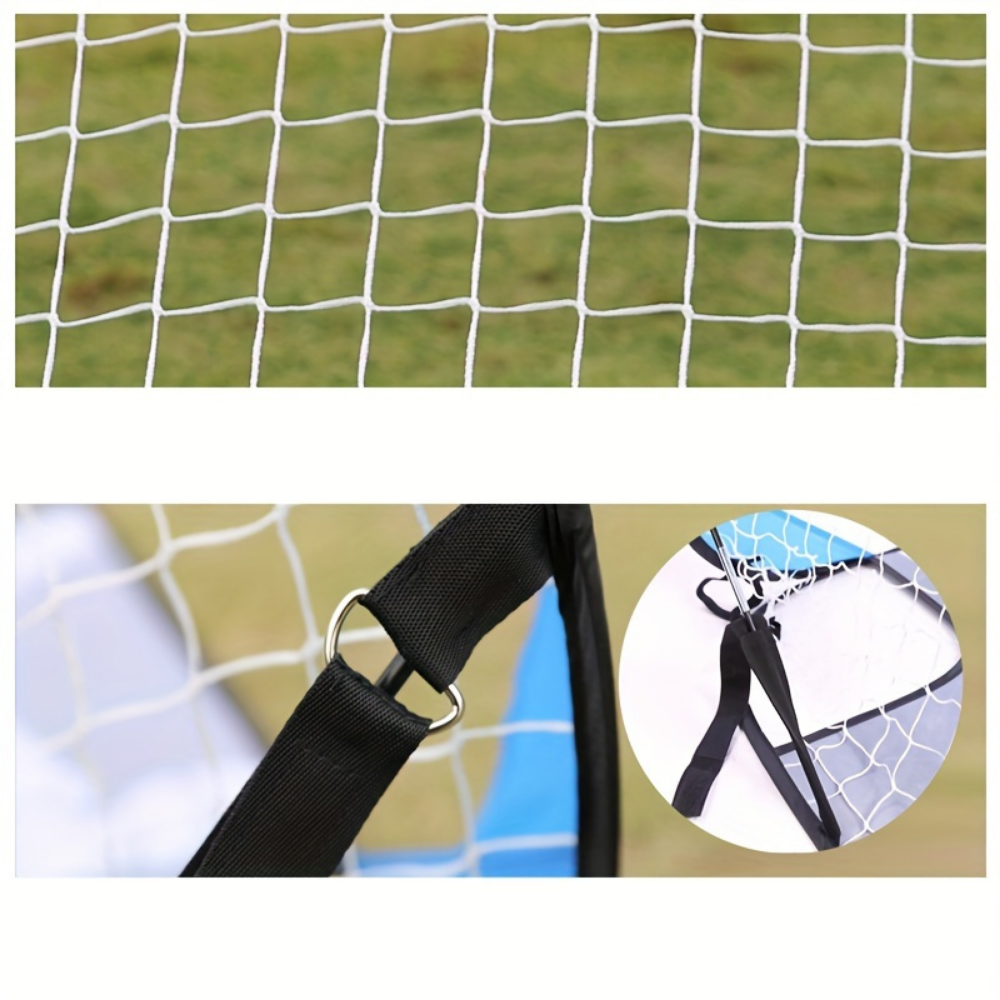 Foldable Portable Soccer Goal With Target Net For Practice