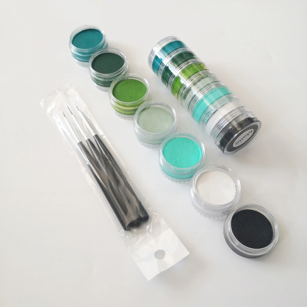 Split Cake Rainbow Body Art Paint Kit For Creative Expression