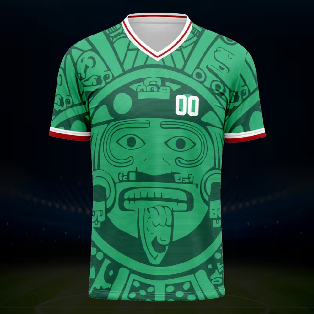 Camiseta de fútbol personalizada para México con nombre y número para fanáticos