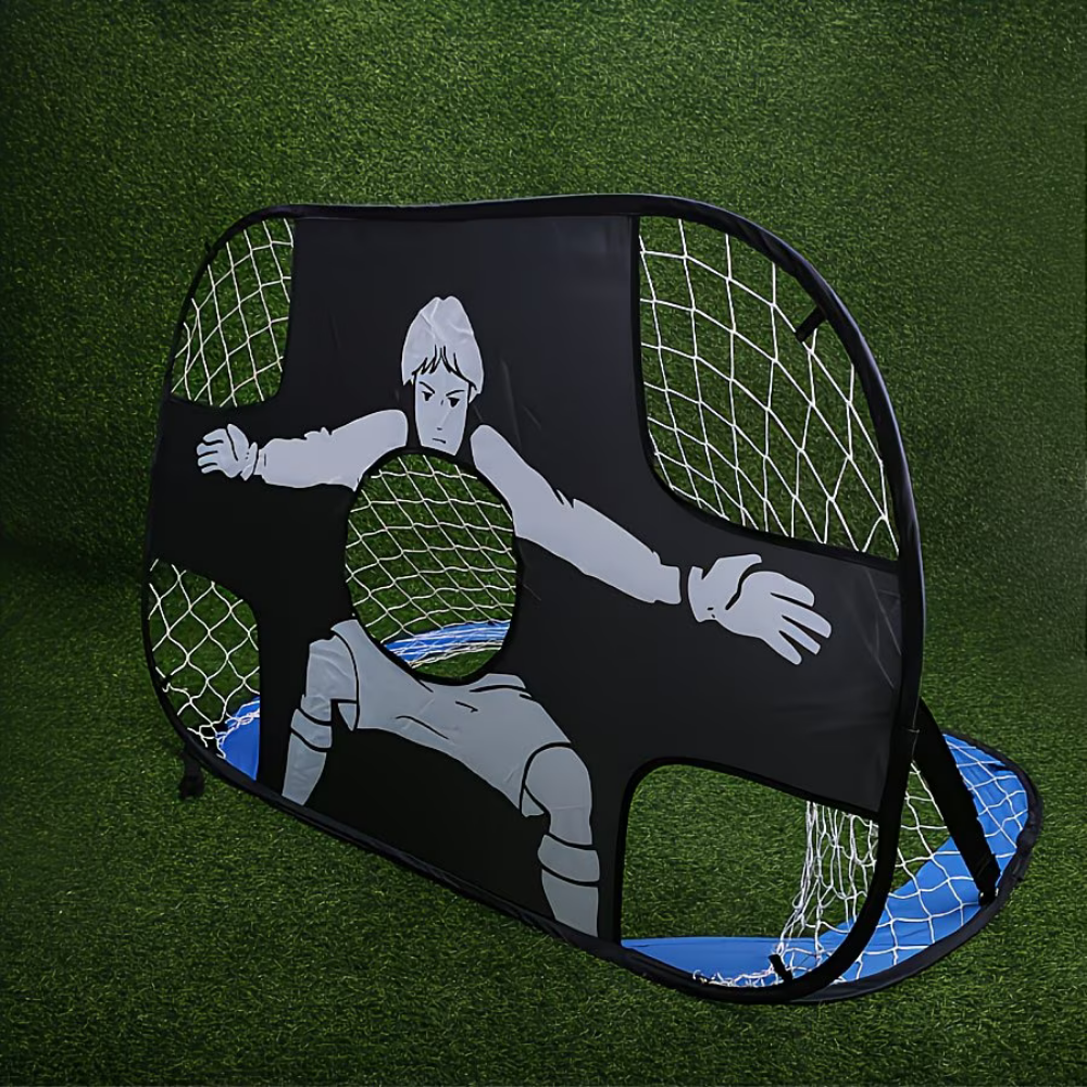 Foldable Portable Soccer Goal With Target Net For Practice